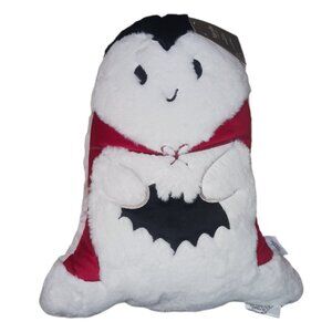 Dracula Ghost Pillow 18'' x 15'' Martha Stewart Halloween White Soft Plush Style